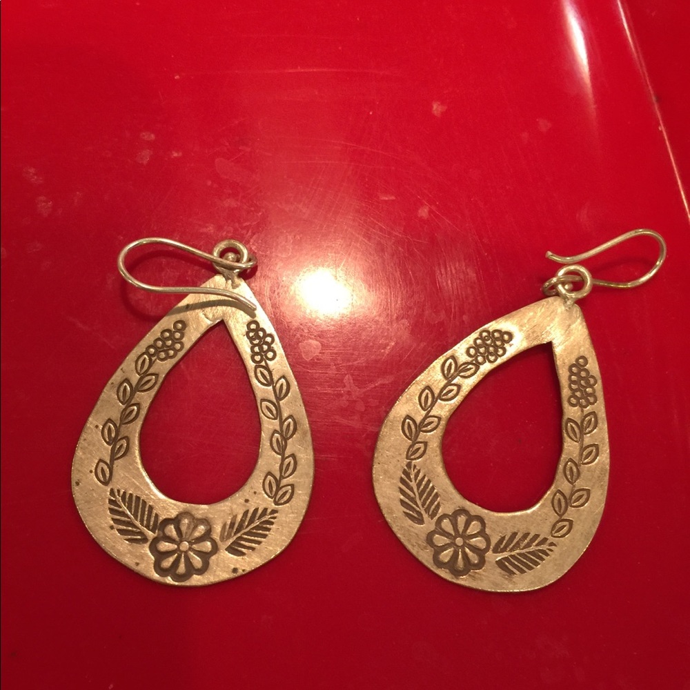 Thai hill tribe silver earrings